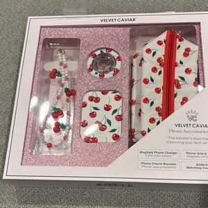 Velvet Caviar Cherry Tech Accessory Set